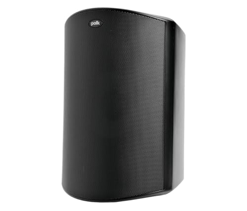 Polk Audio Atrium 8 SDI Flagship Outdoor Speaker (Black) - Use as Single Unit or Stereo Pair, Powerful Bass & Broad Sound Coverage, Withstands Extreme Weather & Temperature