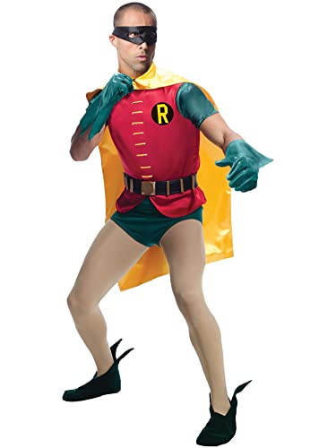 Rubie's mens Grand Heritage Robin, Classic Tv Batman Circa 1966 Party Supplies, Multicolor, Extra-Large US
