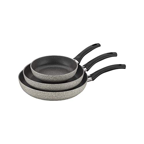 BALLARINI Parma by HENCKELS 3-pc Nonstick Pot and Pan Set, Made in Italy, Set includes 8-inch, 10-inch and 12-inch fry pan