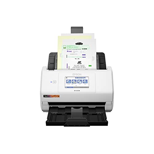 Epson RapidReceipt RR-600W Wireless Desktop Color Duplex Receipt and Document Scanner with Receipt Management and PDF Software for PC and Mac, Touchscreen and Auto Document Feeder (ADF)