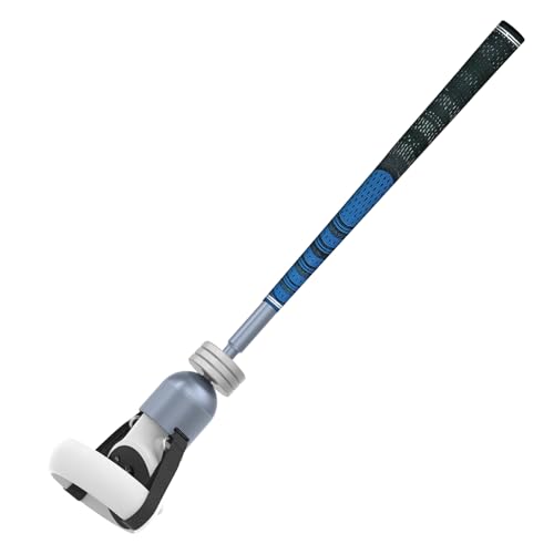 DGPCT VR Golf Club for Oculus Quest 2, 1: 1 Sleeve Quest 2 Controller, Vr Golf Handle Compatible with Meta Golf Game, Aluminum VR Golf Club Attachment Adjustable Weight Accessory for Reality Grip
