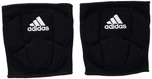 adidas Unisex-Adult Sleek 5 Inch Knee Pad, Black/White, Medium
