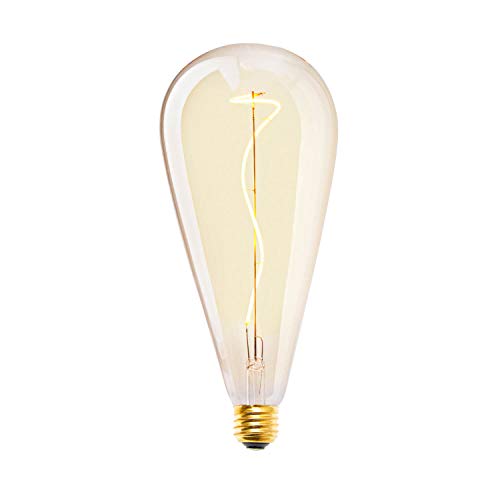 Brooklyn Bulb Co. Extra Large LED Edison Bulb - 10 Inch Decorative Light Bulb, E26 Base, 4 Watt / 295 Lumens (30 Watt Equivalent), Dimmable, Soft Warm Light (2200k), Vintage Style