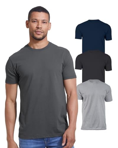 True Classic Tees | 3-Shirt Pack | Premium Fitted Men's T-Shirts | Crew Neck | Color 3-Pack