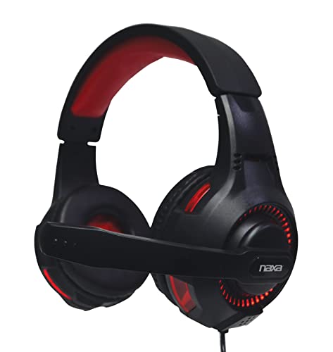 Naxa Electronics Naxa NG-1002 Sound-GLO Surround Sound Wired Stereo Professional Gaming Headset, Black