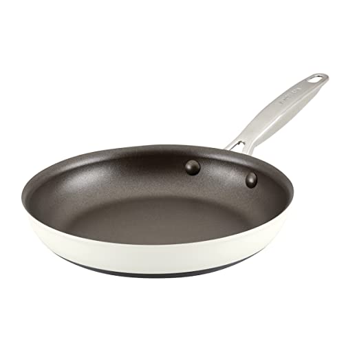Anolon Achieve Hard Anodized Nonstick Frying Pan/Skillet, 10 Inch, Cream