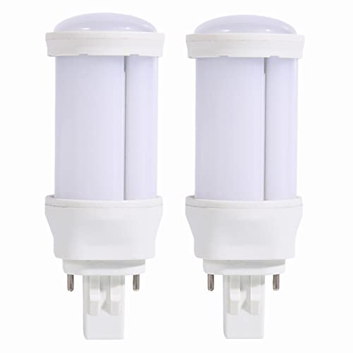 SATZOL 9W GX23-2 LED Bulb, 900LM Cool White 2Pin LED PL Bulb, PLS-13W CFL Equivalent, Super Bright Plug and Play LED Bulb Compatible with The Magnetic Ballast, 2 Pack (Cool White 6000K)