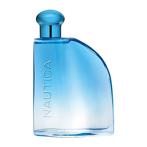 Nautica Pure Blue Eau de Toilette, Fougere Aromatic Marine Fragrance, Vegan Formula, Long-Lasting Scent, 3.3oz