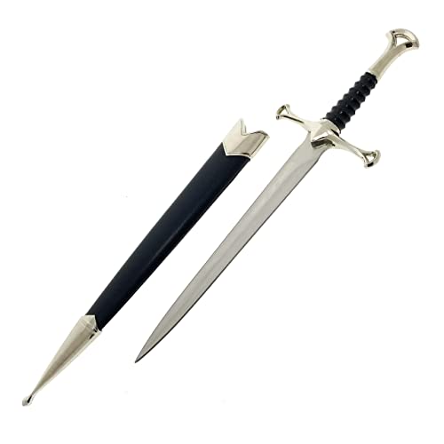 Otakumod 14' King Medieval Dagger. Historical Short Sword with Scabbard. for Collection, Gift, Cosplay at Renaissance Fair