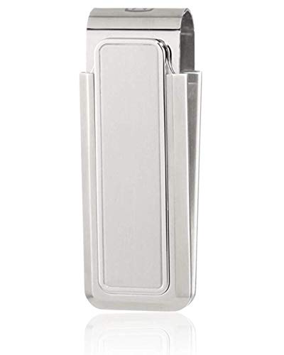 M-Clip Stainless Steel Brushed Polished Stainless Money Clip (SS-BSS-BRPB)