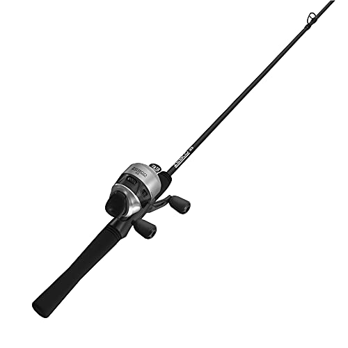 Zebco 33 Spincast Reel and Fishing Rod Combo, 6-Foot 2-Piece Fiberglass Rod with EVA Handle, Quickset Anti-Reverse Fishing Reel with Bite Alert, Silver/Black, 30