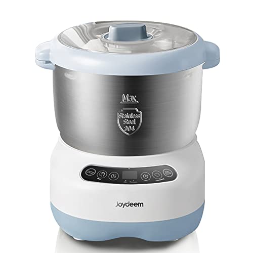 Joydeem Electric Dough Maker with Ferment Function, Microcomputer Timing, Face-up Touch Panel, 6.6Qt, 304 Stainless Steel, JD-HMJ7L