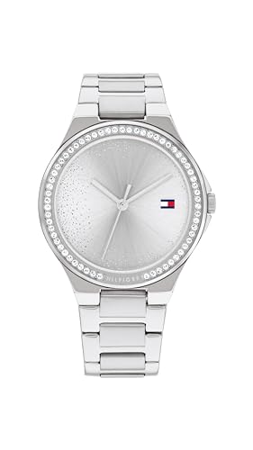 Tommy Hilfiger Dress Watch for Women - Sparkling 3H Wristwatch for Her - Feminine Crystal Embellishments - Water-Resistant up to 3 ATM/30 Meters - Premium Fashion for All Occasions - 36mm