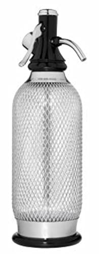 iSi North America Soda Siphon Classic Mesh Sodamaker for Making Carbonating Beverages, 1 Quart, Stainless Steel,Silver