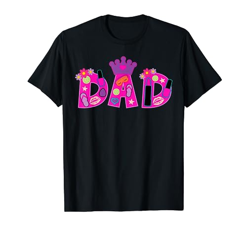 Dad Spa Theme Kids Birthday Pamper Little Spa Party Matching T-Shirt