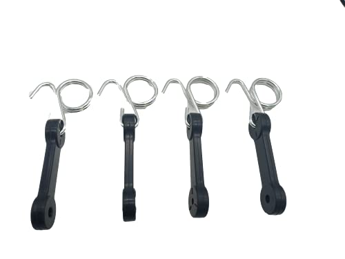 shiosheng 4pcs 532160793 160793 Bagger Latch Grass Chute with Hook Bagger Latch Straps for Husqvarna/Poulan/Roper/Sears/Craftsman/Weed Eater/AYP