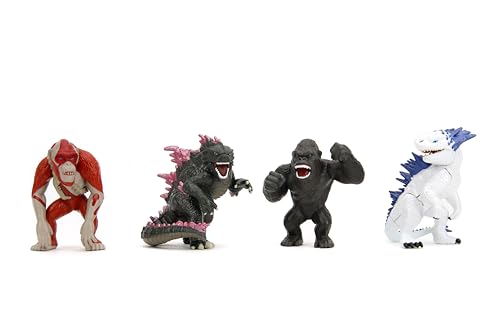 Godzilla x Kong 2.5' 4-Pack Die-Cast Figures, Toys for Kids and Adults