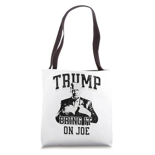 Funny Trump vs. Biden Boxing Design Pro-Trump Anti-Biden Tote Bag