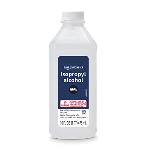 Amazon Basics 99% Isopropyl Alcohol First Aid For Technical Use,16 Fluid Ounces, 1-Pack (Previously Solimo)