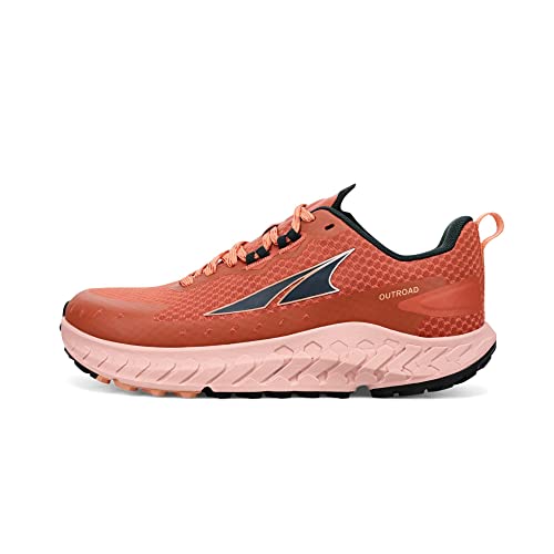 ALTRA Women's AL0A7R72 Outroad Trail Running Shoe, Red/Orange - 5.5 M US