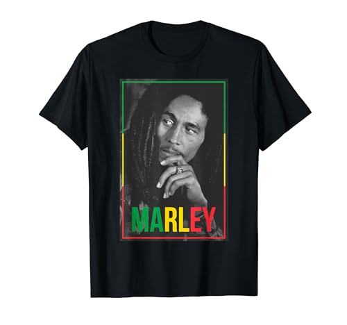 Official Bob Marley Photo White T-Shirt