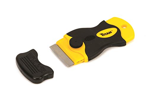 Titan 12031 4-Inch Mini Razor Scraper | Includes 1 Extra Heavy-Duty Razor Blade