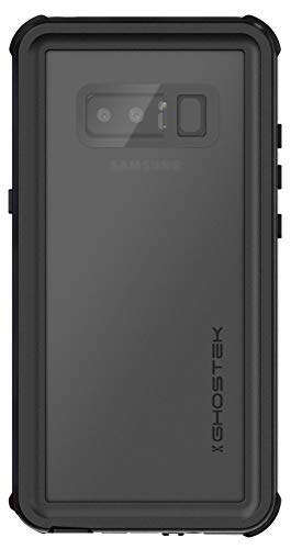 Ghostek Nautical Waterproof Galaxy Note 8 Case with Screen Protector - Slim Heavy Duty Protection (Black)