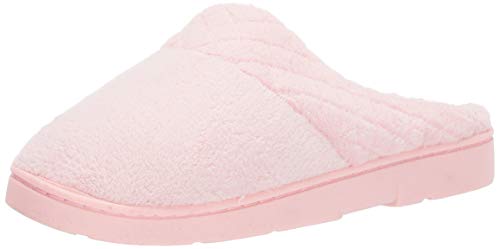 MUK LUKS womens Women's Micro Chenille Clog, Pink, Large US