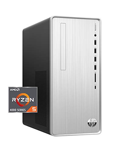 HP Pavilion Desktop PC, AMD Ryzen 5 4600G Processor 6-core with Radeon Graphics, 12 GB DDR4-3200 SDRAM, 512 GB HD - Windows 10 Home, Multi-Display Capable, 5.1 Surround Sound (TP01-1140)
