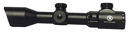 Osprey Global SD3-12X44MDG : Osprey Standard Series 3-12X 44mm Rifle Scope with Illuminated (Red, Green, Blue) MIL-Dot Glass Reticle - 1/4 MOA