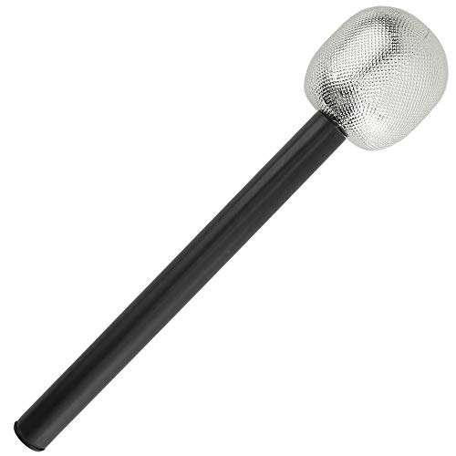 Skeleteen Stage Mic Costume Prop - Rock Star Toy Microphone Party Favor Decorative Props Costume Accessory - 1 Piece