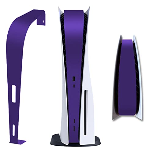 Galactic Purple PS5 Console Center Skin - Disk Version Middle Strip Protection Film - Durable Scratch Resistant Accessory