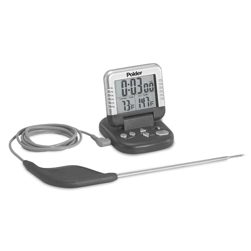 Polder Classic Combination Digital in-Oven Programmable Meat Thermometer and Timer