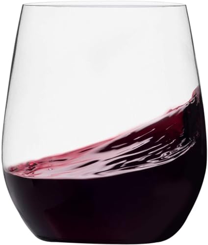 Munfix Plastic Stemless Wine Glasses 48 Pack, Disposable 12 Oz Clear Plastic Wine Cups Shatterproof Recyclable and BPA-Free