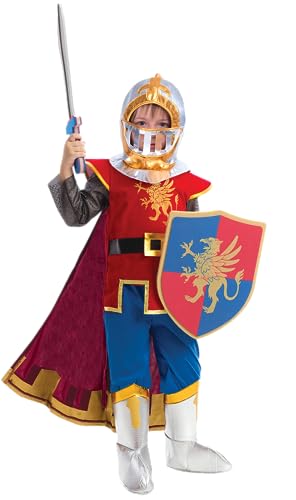 Spooktacular Creations Medieval Knight Costume Deluxe Set for Boys Halloween Party Dress Up,Role Play and Cosplay (Small(5-7 yr))