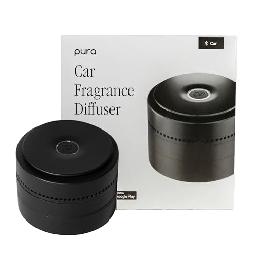 Pura Car Diffuser - Smart Car Aroma Diffuser for Luxury Fragrances - Car Air Diffuser with USB-C Cable - Auto Start & Start - Adjustable Fragrance Intensity - Fragrances Sold Separately