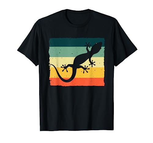 Cool Lizard For Men Women Boy Vintage Crested Leopard Gecko T-Shirt