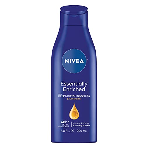 NIVEA Essentially Enriched Body Lotion for Dry Skin, 6.8 Fl Oz Bottle