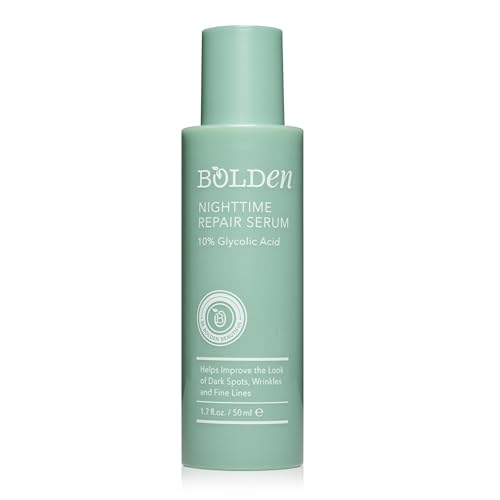 Bolden Nighttime Repair Serum | Facial Serum for Dark Spots and Discoloration | Ideal for Acne-Prone & Melanin-Rich Skin | 1.7 Fl Oz