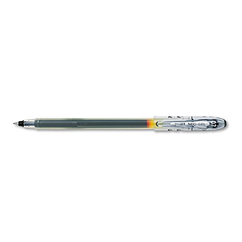 Pilot Neo-Gel Roller Ball Stick Pens, Black Ink, Fine Point, 12-Pack (14001)