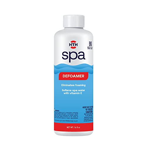 HTH Spa 86116 Defoamer, Spa & Hot Tub Chemical Eliminates Foaming, Softens Water, 16 oz