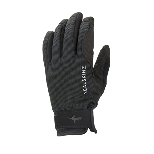 SEALSKINZ Unisex Waterproof All Weather Glove, Black, Large