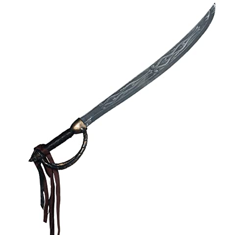 Gray Plastic Pirate Cutlass Sword (17') 1 Pc. - Authentic Look & Durable Design: Ideal for Parties, Plays & Costume Accessory