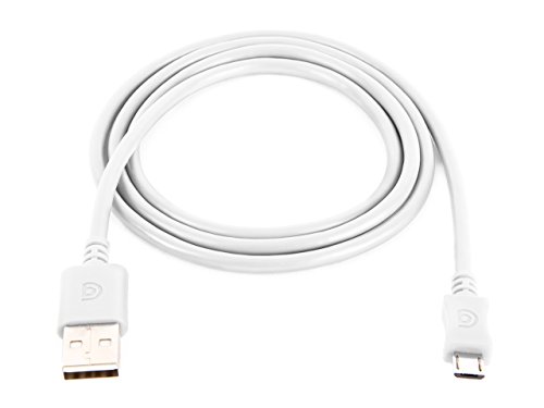 Griffin Micro-USB Charge/Sync Cable, 3', White - USB to Micro-USB Charge Cable