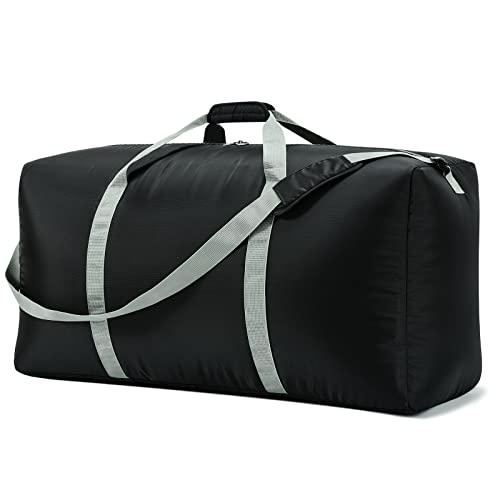 iFARADAY 105L Extra Large Duffel Bag 32.5 inch Lightweight Luggage for Travel-Black