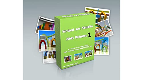 vMix Video virtual 3D Stage News VIRTUAL SET KIDS VOLUME 1 Digital Backgrounds 4K