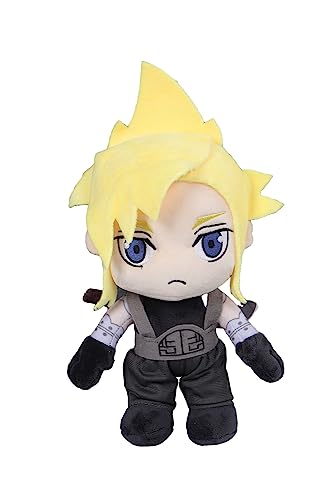 YANVS FF7 Cloud Strife Plush Plushie Doll Halloween Christmas Carnival Stuffed Toy Plushy Props for Game Fans