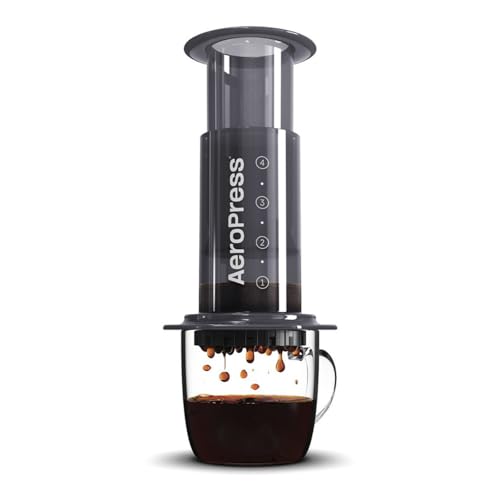 AeroPress Original Coffee and Espresso-style Maker, Barista Level Portable Coffee Maker with Chamber, Plunger, & Filters, Quick Coffee and Espresso Maker, Made in USA