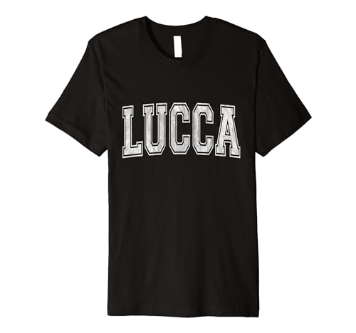 Lucca Italy - Lucca Varsity Logo - Lucca Italia Premium T-Shirt
