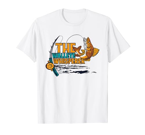 The Walleye Whisperer Zander Hooks Lures Walleye Fishing T-Shirt